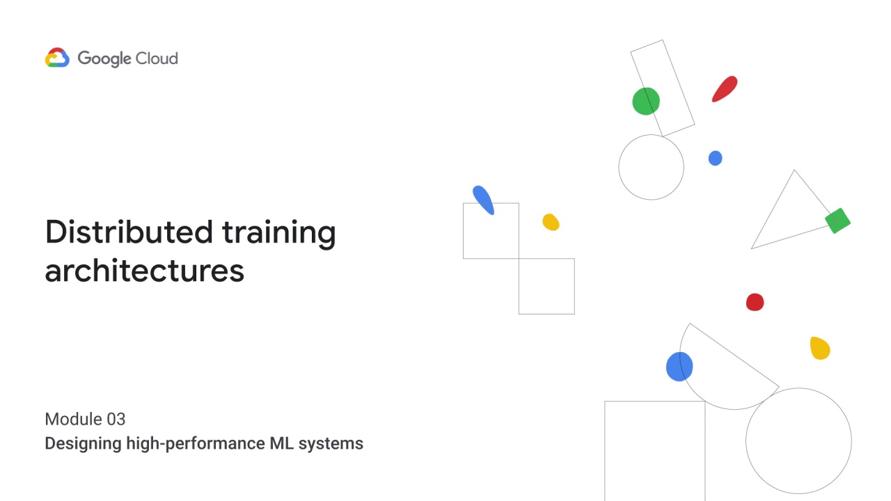 1/39 Distributed training architectures