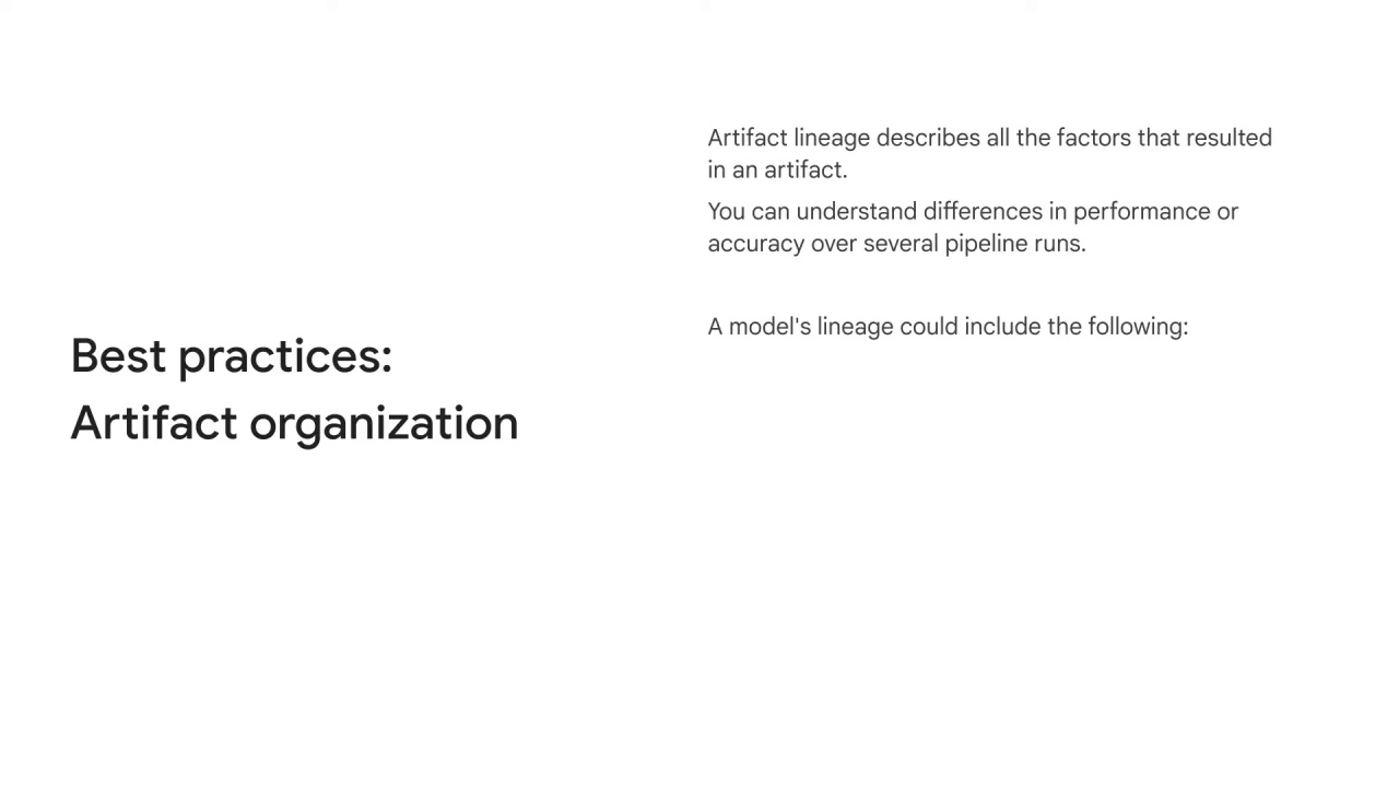 3/14 Best practices for artifact organization