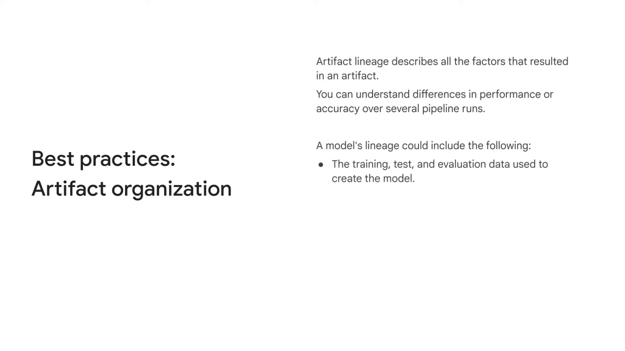 4/14 Best practices for artifact organization