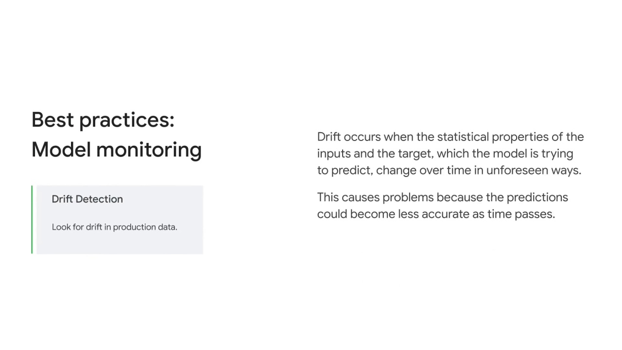 3/5 Best practices for model monitoring