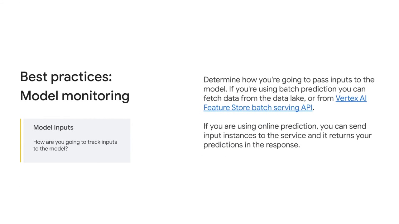 5/5 Best practices for model monitoring