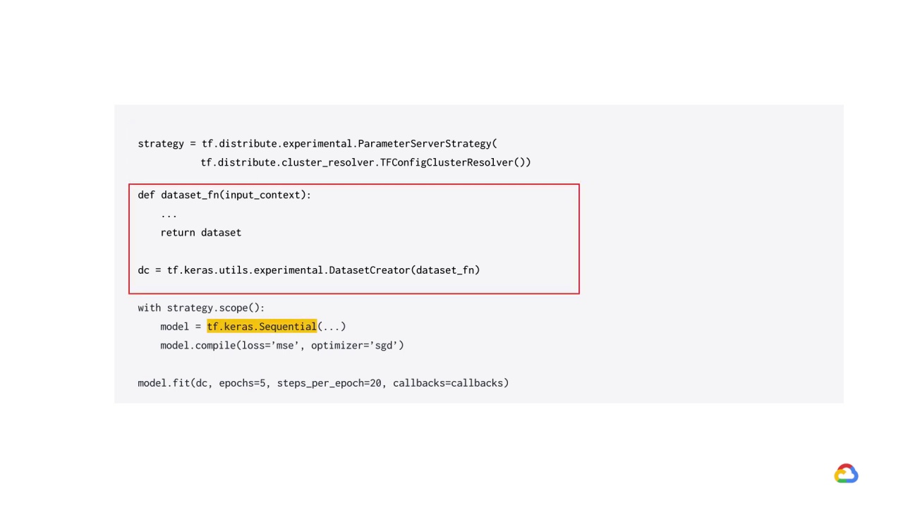 6/7 Parameter server strategy