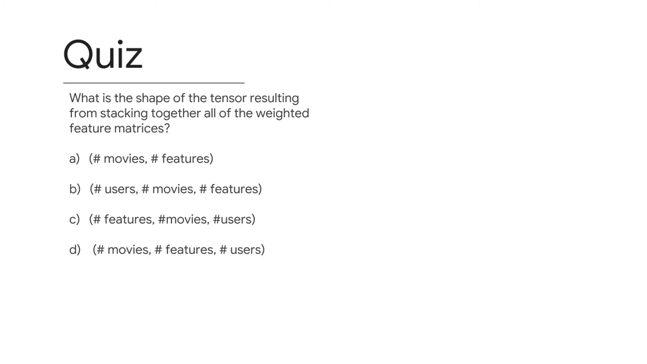 10/33 Making Recommendations for Many Users