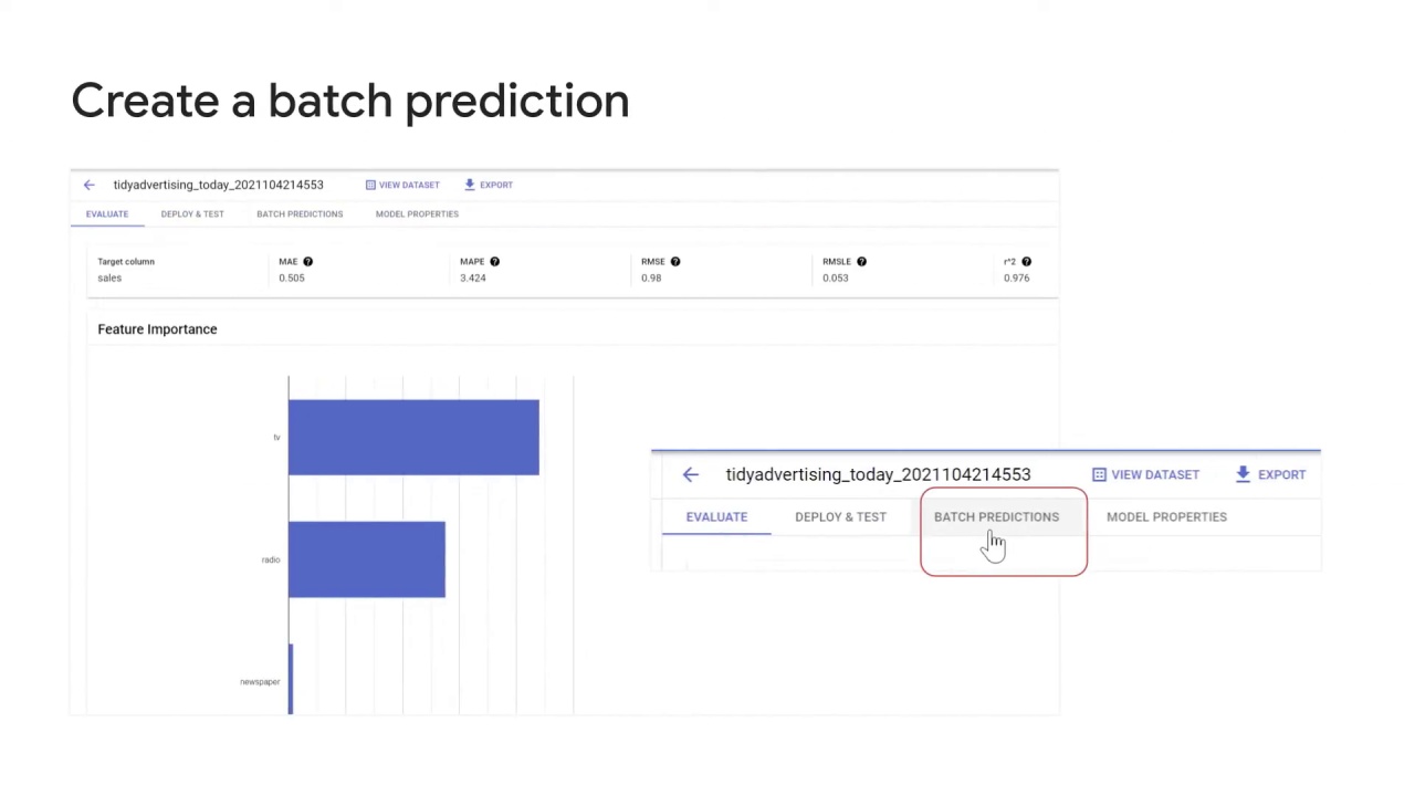 13/21 Predictions using Vertex AI