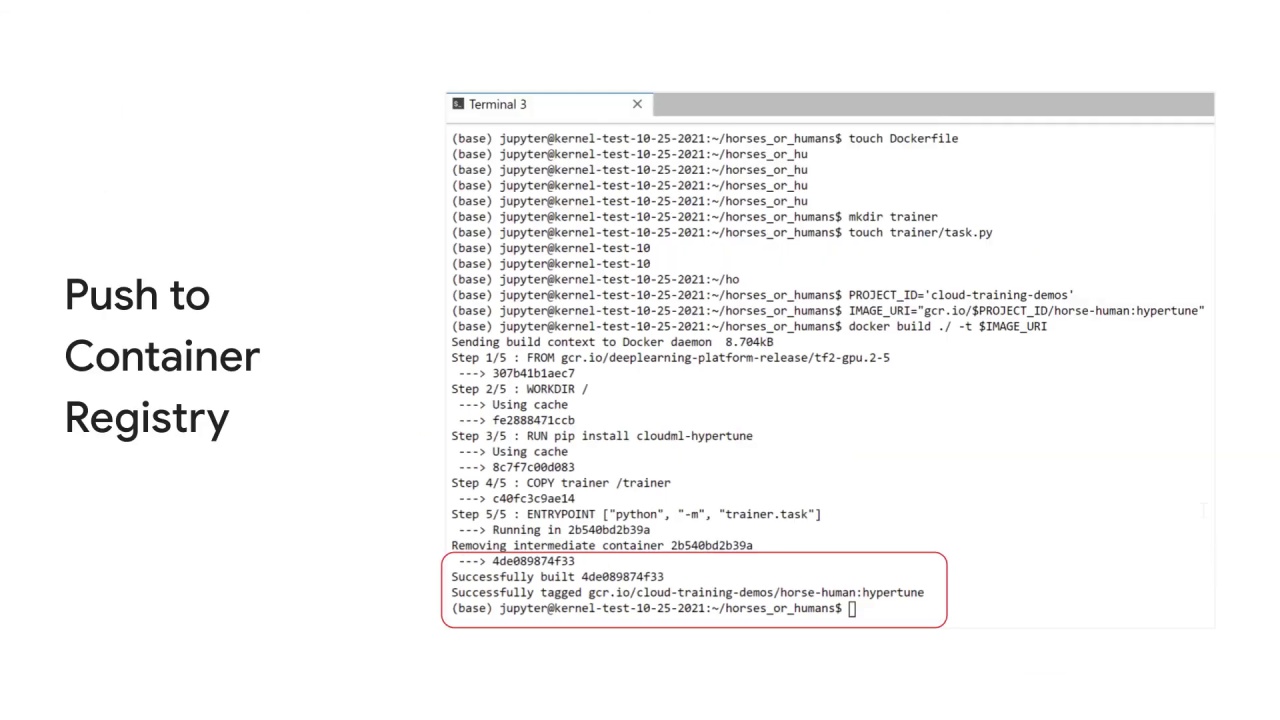 38/89 Vertex AI Vizier hyperparameter tuning