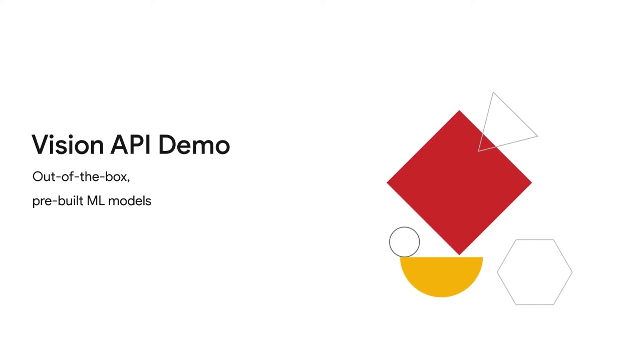 46/107 Vision API - Pre-built ML Models