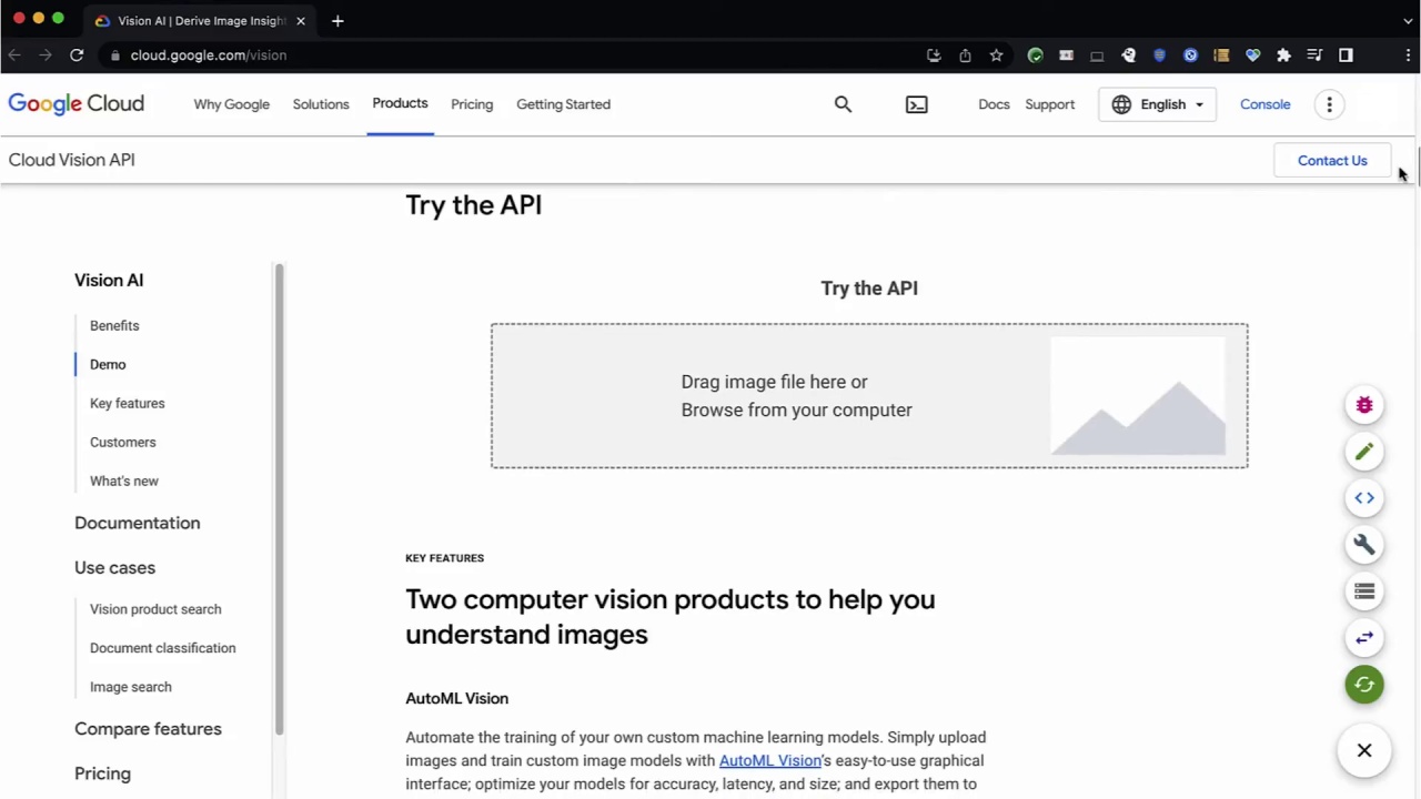 49/107 Vision API - Pre-built ML Models