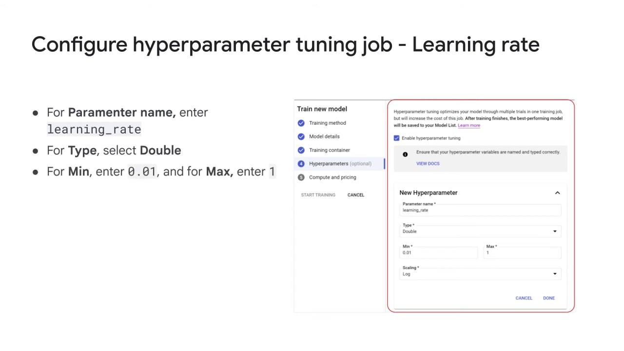 50/89 Vertex AI Vizier hyperparameter tuning