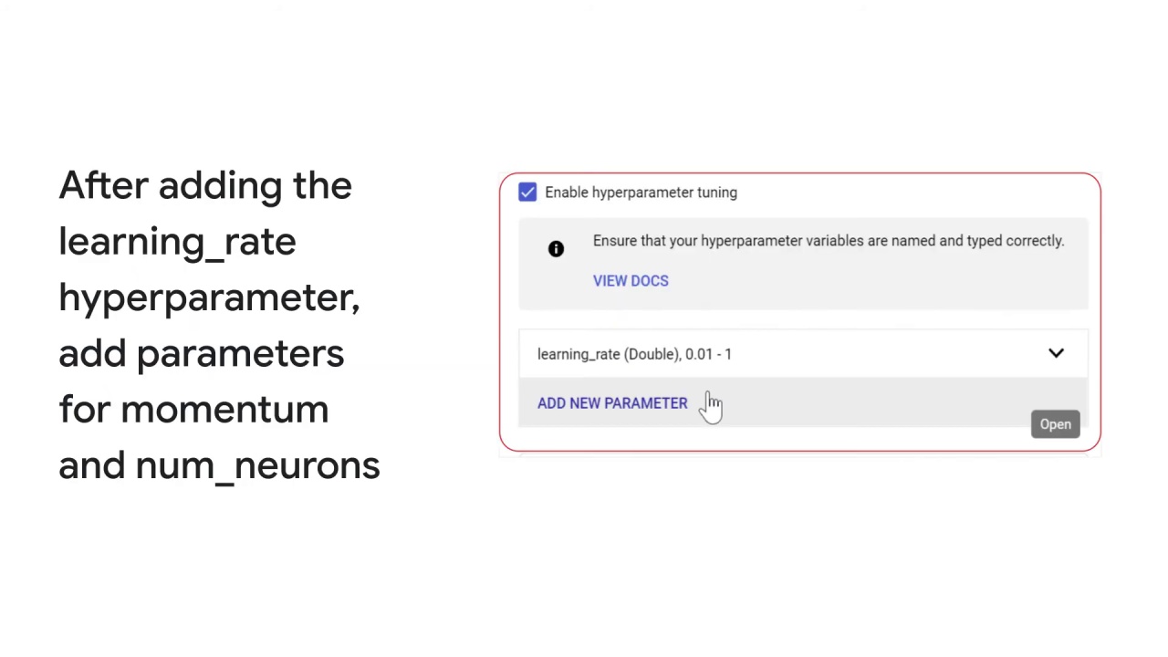 53/89 Vertex AI Vizier hyperparameter tuning