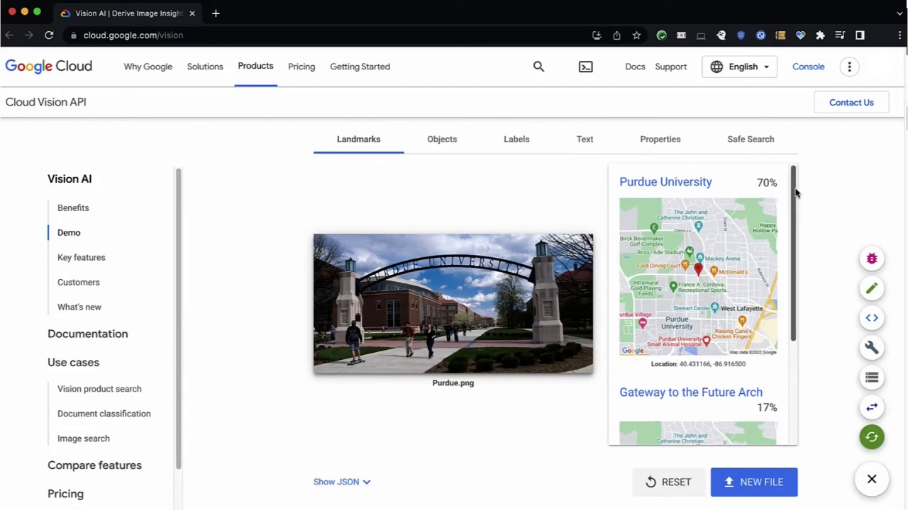 56/107 Vision API - Pre-built ML Models