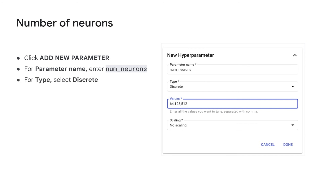 62/89 Vertex AI Vizier hyperparameter tuning