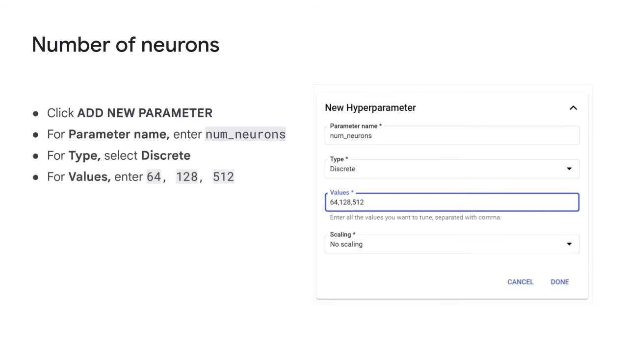 63/89 Vertex AI Vizier hyperparameter tuning