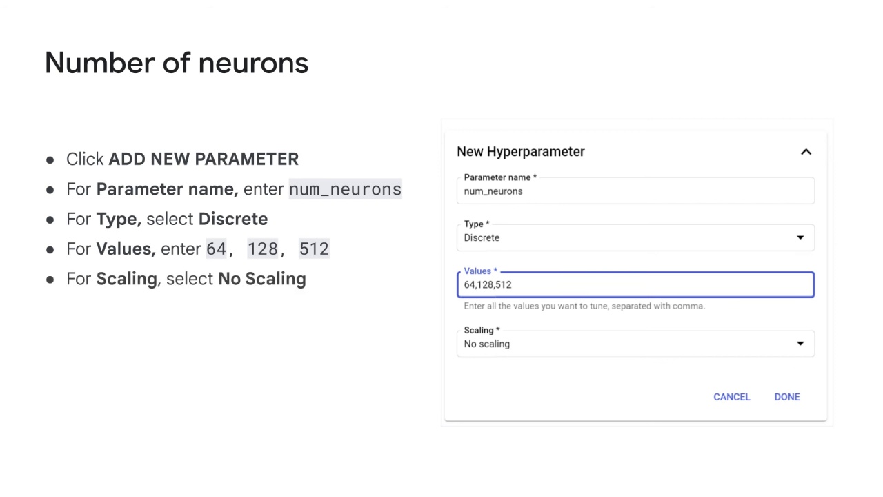 64/89 Vertex AI Vizier hyperparameter tuning